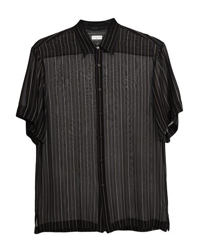 Shop Dries Van Noten Man Shirt Black Size L Viscose