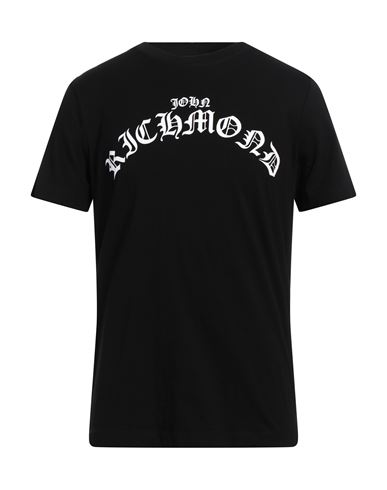 Shop John Richmond Man T-shirt Black Size 3xl Cotton