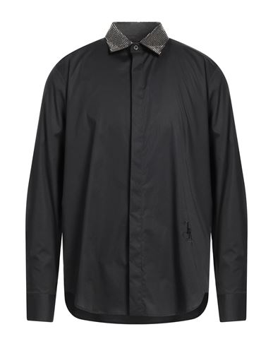 John Richmond Man Shirt Black Size 44 Cotton, Elastane