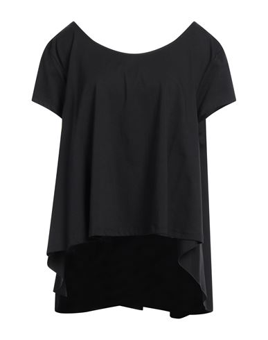 More By Siste's Woman T-shirt Black Size Xl Cotton, Elastane