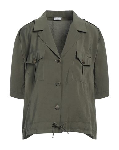 More By Siste's Woman Shirt Military Green Size S Modal, Polyester