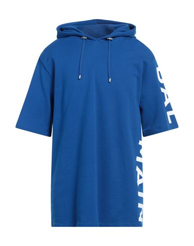 Balmain Man Sweatshirt Bright Blue Size M Cotton