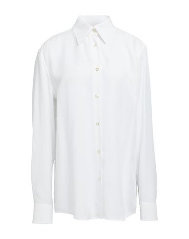 John Richmond Woman Shirt White Size 8 Lyocell, Cotton In White