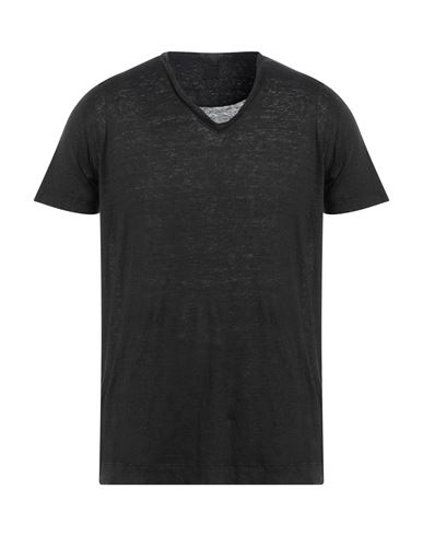 120% Lino Man T-shirt Steel Grey Size Xl Linen