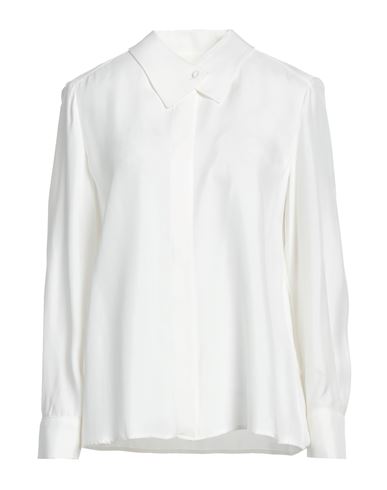 Emporio Armani Woman Shirt Off White Size 4 Cupro, Modal