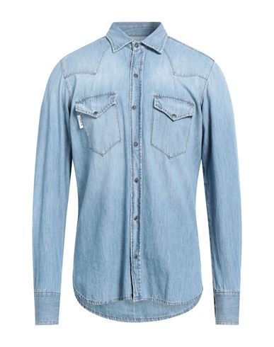 Berna Man Denim Shirt Blue Size M Cotton
