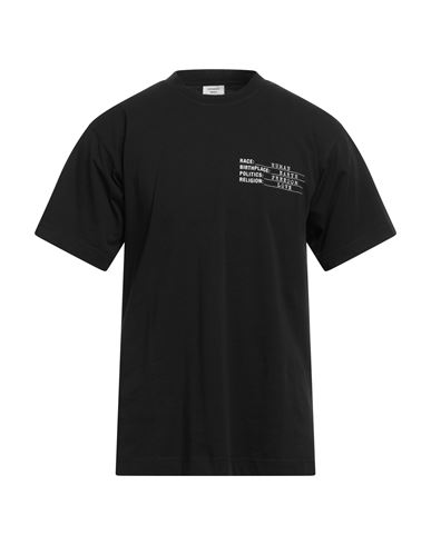 Shop Vetements Man T-shirt Black Size S Cotton