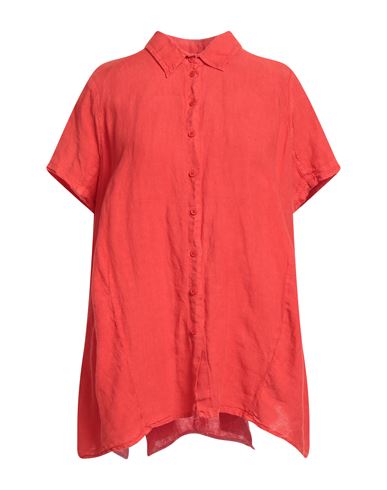 Black Label Woman Shirt Red Size L Linen