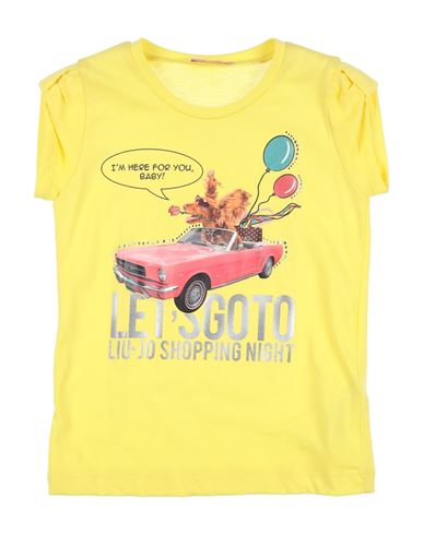 Shop Liu •jo Toddler Girl T-shirt Yellow Size 4 Cotton, Polyester