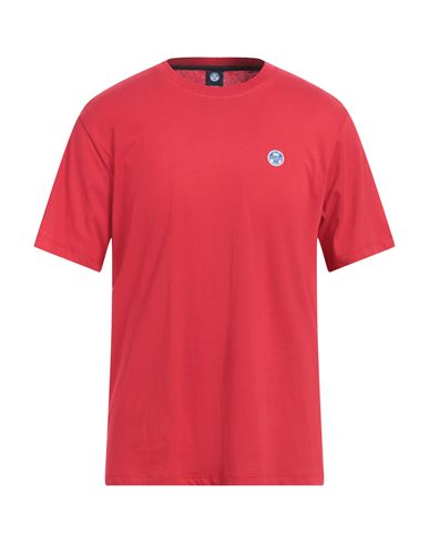 North Sails Man T-shirt Red Size Xxl Cotton