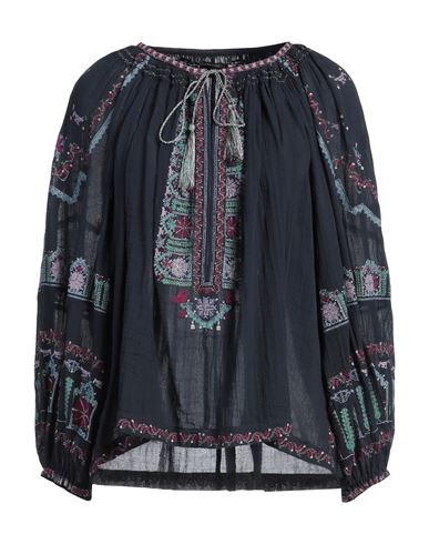 Isabel Marant Woman Top Navy Size 8 Cotton, Viscose In Navy