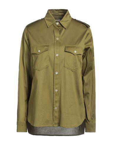 Circolo 1901 Woman Shirt Military Green Size M Cotton