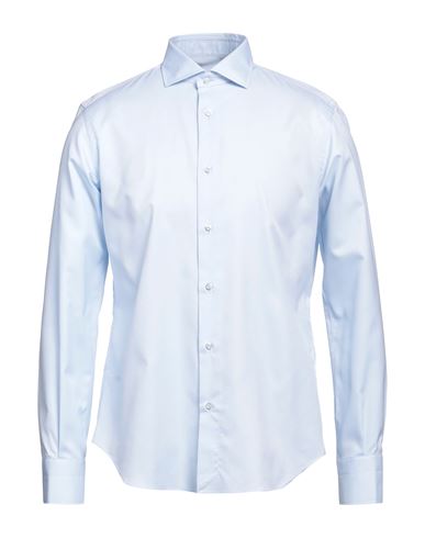 Shop Sartorio Man Shirt Sky Blue Size 16 Cotton