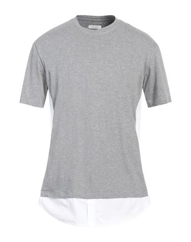Paolo Pecora Man T-shirt Grey Size Xl Cotton
