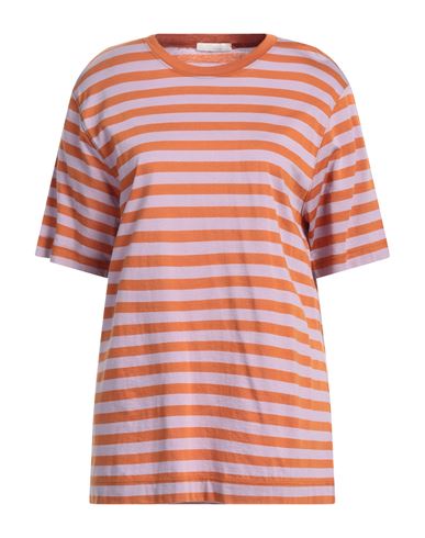 Shop Circolo 1901 Woman T-shirt Orange Size L Cotton