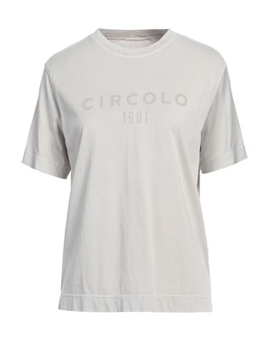 Circolo 1901 Woman T-shirt Dove Grey Size Xl Cotton