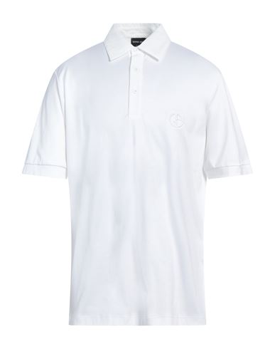 Giorgio Armani Man Polo Shirt White Size 46 Cotton