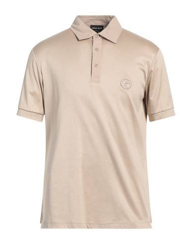 Giorgio Armani Man Polo Shirt Beige Size 48 Cotton