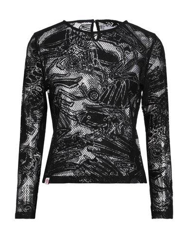 Shop Charles Jeffrey Loverboy Woman T-shirt Black Size L Cotton, Nylon
