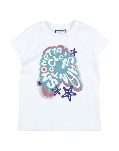 Simonetta Toddler Girl T-shirt White Size 5 Cotton In White