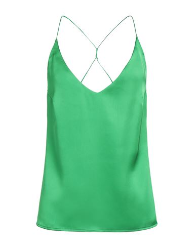 Shop The Nina Studio Woman Top Green Size 8 Polyester