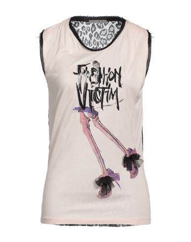 Pinko Woman T-shirt Blush Size M Viscose, Cotton, Polyamide