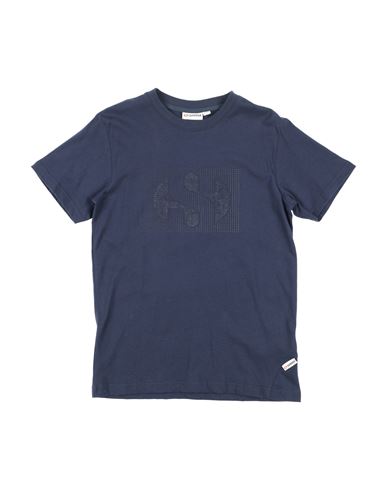 Superga Toddler Girl T-shirt Navy Blue Size 7 Cotton In Navy Blue