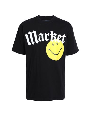 Market Smiley Gothic T-shirt Man T-shirt Black Size Xl Cotton