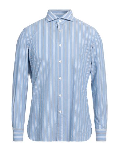 Luigi Borrelli Napoli Man Shirt Light Blue Size 15 ½ Cotton