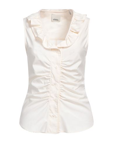 Isabel Marant Woman Shirt Ivory Size 6 Silk, Cotton In White