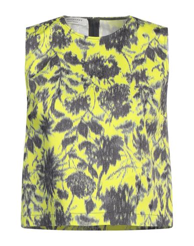 Shop Philosophy Di Lorenzo Serafini Woman Top Lime Green Size 8 Cotton, Elastane