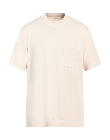 Shop Circolo 1901 Man T-shirt Beige Size M Cotton
