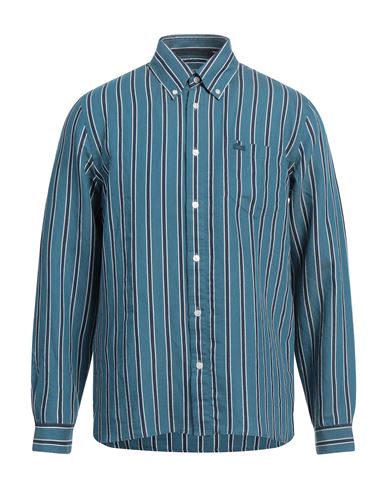 Lacoste Man Shirt Slate Blue Size 15 ¾ Lyocell, Polyester