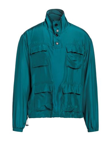 Giorgio Armani Man Shirt Emerald Green Size M Silk