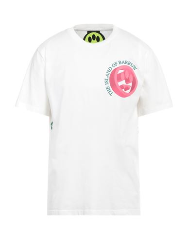Shop Barrow Man T-shirt Off White Size Xl Cotton