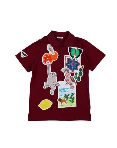 Shop Dolce & Gabbana Toddler Boy Polo Shirt Burgundy Size 6 Cotton In Red