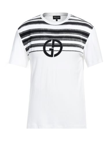 Giorgio Armani Man T-shirt White Size 46 Viscose
