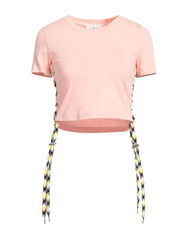 Faith Connexion Woman T-shirt Light Pink Size S Cotton, Polyester