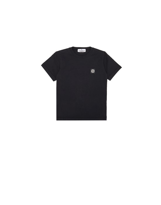 STONE ISLAND JUNIOR 20147 Short sleeve t-shirt Man Black