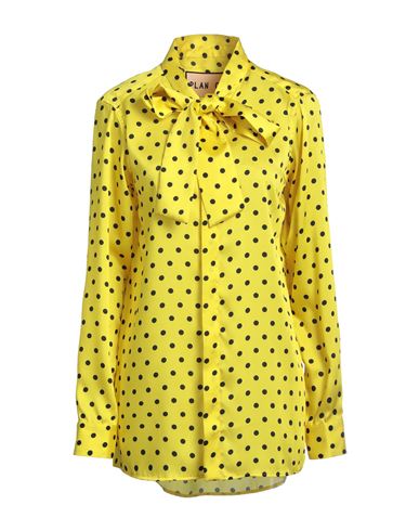 Plan C Woman Shirt Yellow Size 6 Polyester