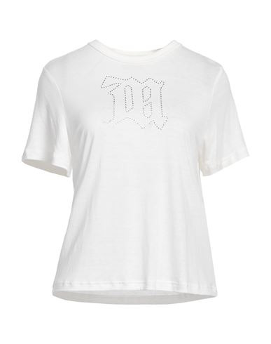 Shop Misbhv Woman T-shirt White Size M Modal, Linen