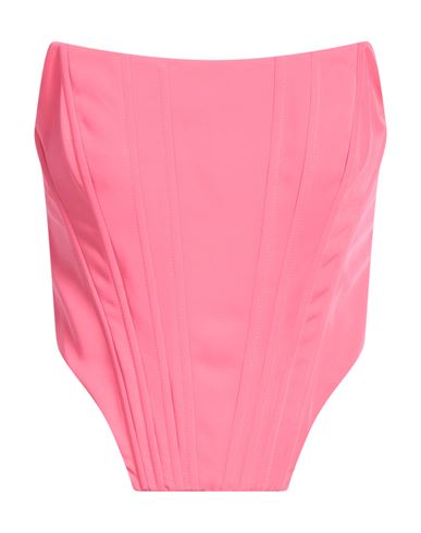 Alberto Audenino Woman Top Fuchsia Size S Polyester, Elastane In Pink