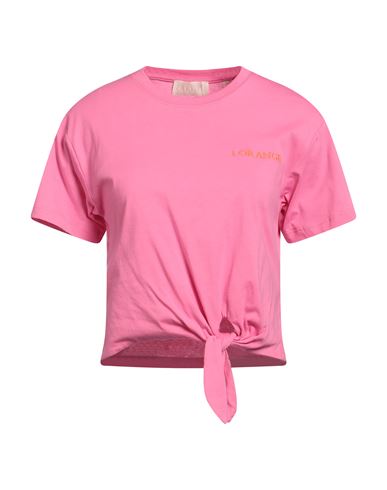 Shop I Blues Woman T-shirt Fuchsia Size M Cotton In Pink