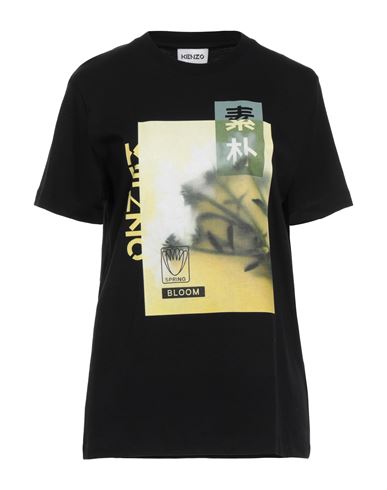 Shop Kenzo Woman T-shirt Black Size M Cotton
