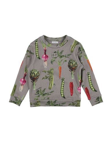 Shop Dolce & Gabbana Toddler Boy Sweatshirt Dove Grey Size 6 Cotton, Viscose