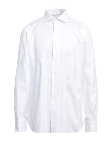 Barba Napoli Man Shirt White Size 17 ¾ Cotton