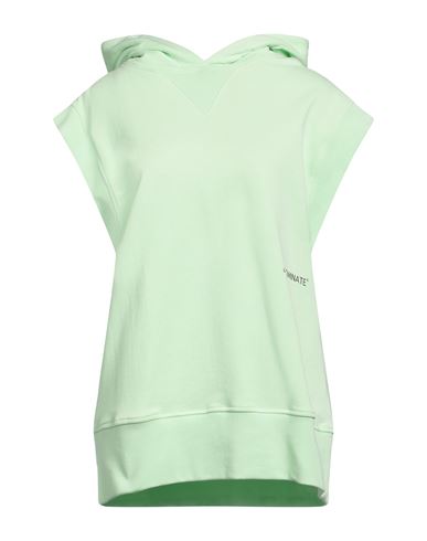 Hinnominate Woman Sweatshirt Light Green Size M Cotton