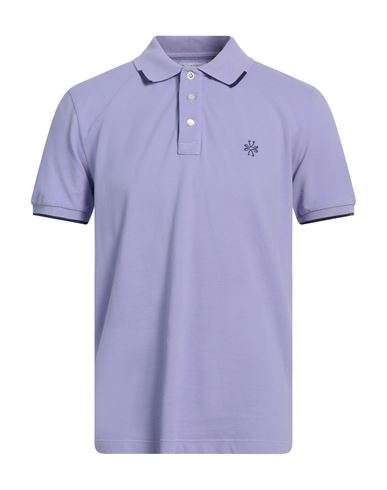 Jacob Cohёn Man Polo Shirt Lilac Size M Cotton, Elastane In Purple