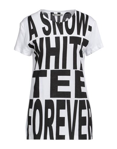 Pinko Woman T-shirt White Size M Cotton