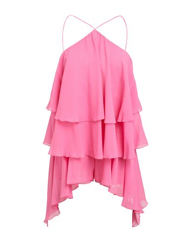 Shop The Andamane Woman Top Fuchsia Size 4 Silk In Pink